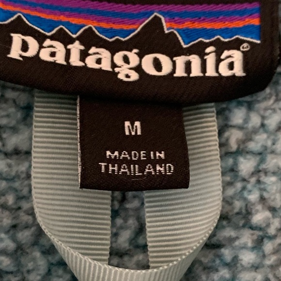 Patagonia M Better Sweater Steam Blue Quarter Zip Jacket EUC - Picture 8 of 15